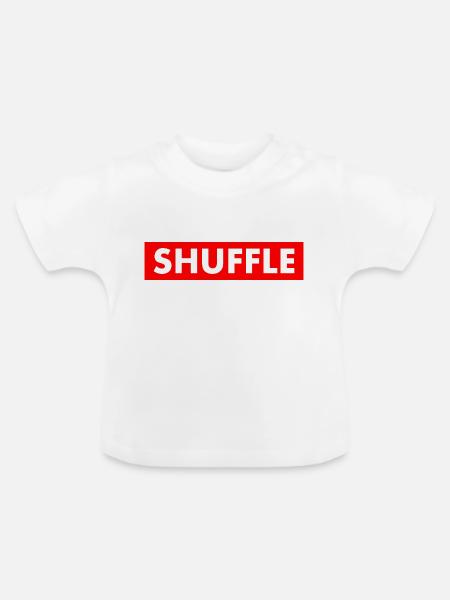 shuffle - Baby Bio-T-Shirt mit Rundhals - Weiß