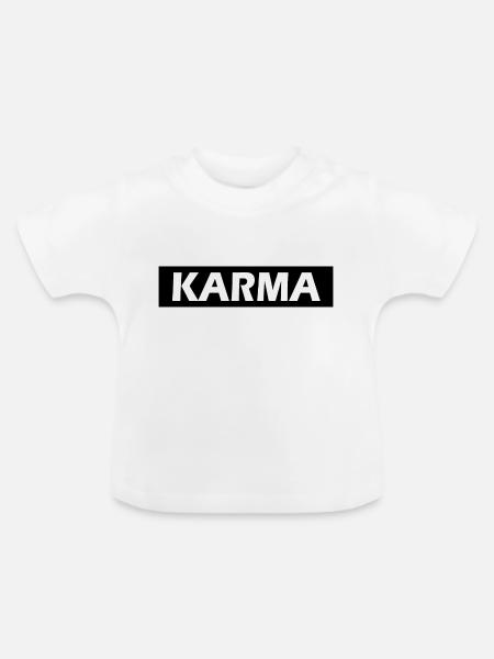 Karma - Baby Bio-T-Shirt mit Rundhals - Weiß