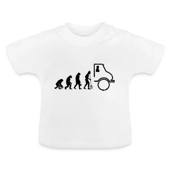 Unimog Evolution - Offroad - Farben editierbar - Baby Bio-T-Shirt mit Rundhals - Weiß - Vorne