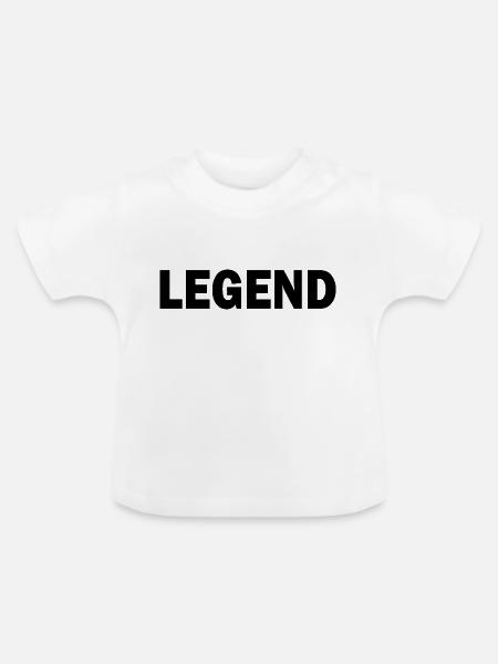 Legend - Baby Bio-T-Shirt mit Rundhals - Weiß