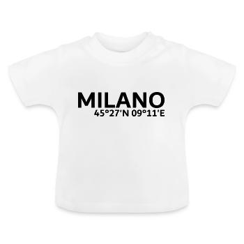 Milano coordinates - Baby Organic T-Shirt with Round Neck - white - Front