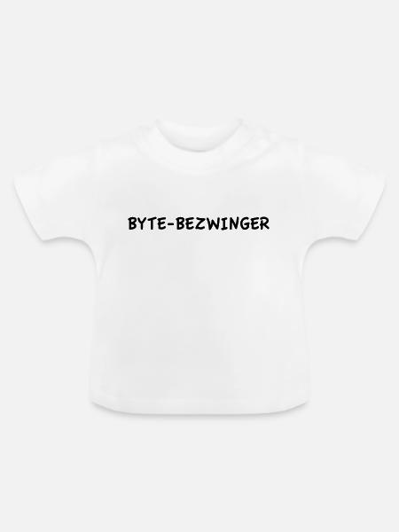 Byte-Bezwinger - Baby Bio-T-Shirt mit Rundhals - Weiß