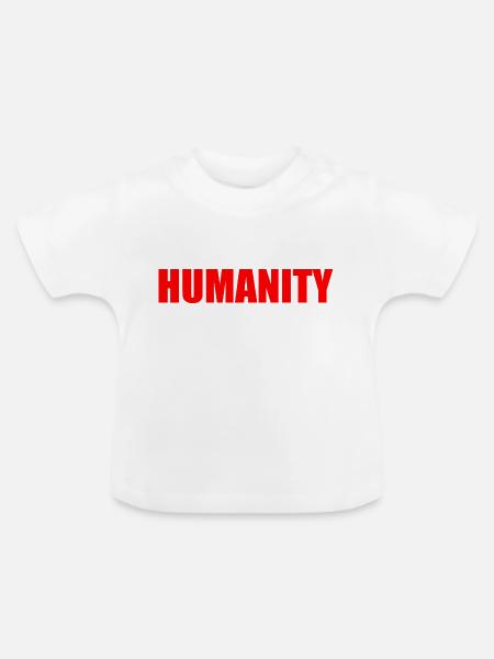 Humanity - Baby Bio-T-Shirt mit Rundhals - Weiß