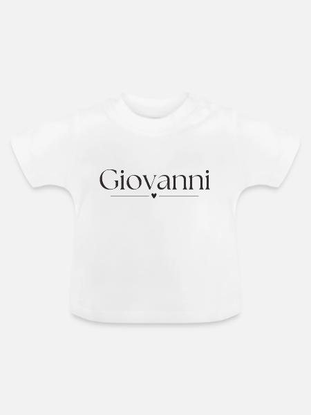 Giovanni - Baby Bio-T-Shirt mit Rundhals - Weiß