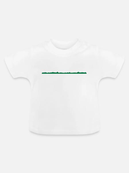 skyline - Baby Bio-T-Shirt mit Rundhals - Weiß