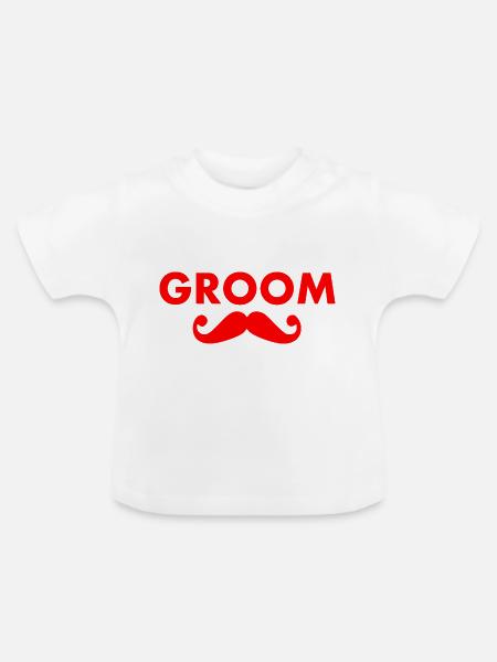 Groom - Baby Bio-T-Shirt mit Rundhals - Weiß
