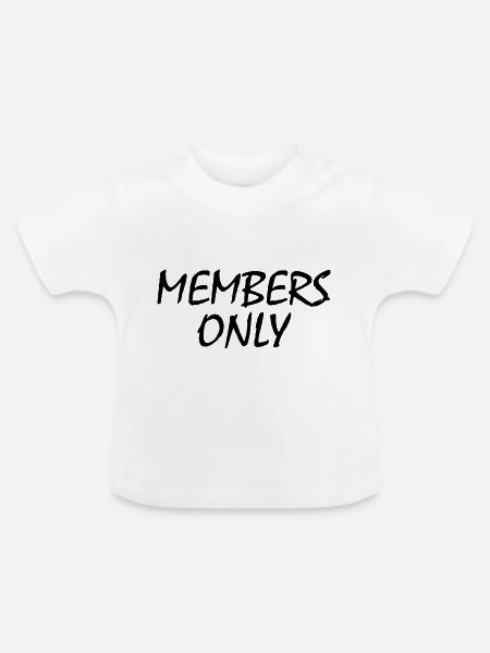 members only - Baby Bio-T-Shirt mit Rundhals - Weiß