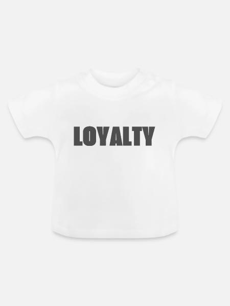 Loyalty - Baby Bio-T-Shirt mit Rundhals - Weiß