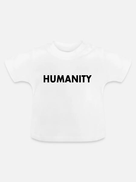 Humanity - Baby Bio-T-Shirt mit Rundhals - Weiß