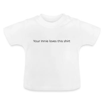 Your Innie - Baby Bio-T-Shirt mit Rundhals - Weiß - Vorne