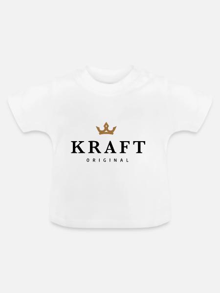 Kraft - Baby Bio-T-Shirt mit Rundhals - Weiß