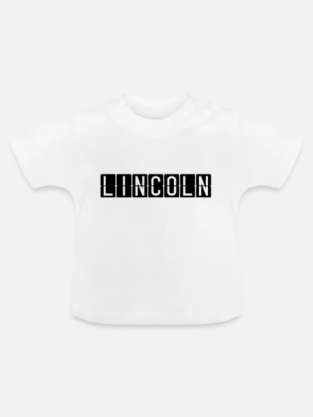 Lincoln Flughafentafel - Baby Bio-T-Shirt mit Rundhals - Weiß
