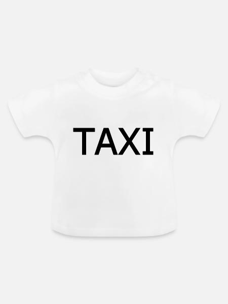 Taxi - Baby Bio-T-Shirt mit Rundhals - Weiß