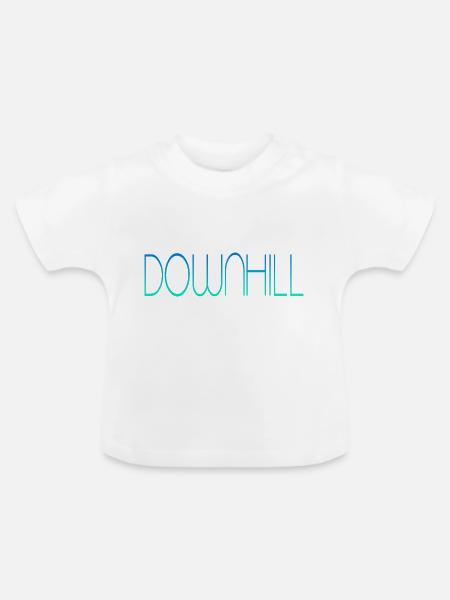 downhill - Baby Bio-T-Shirt mit Rundhals - Weiß