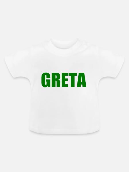 Greta - Baby Bio-T-Shirt mit Rundhals - Weiß