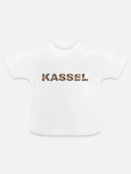Kassel Hund - Baby Bio-T-Shirt mit Rundhals - Weiß