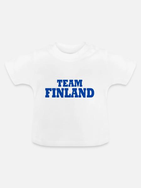 Finnland - Baby Bio-T-Shirt mit Rundhals - Weiß