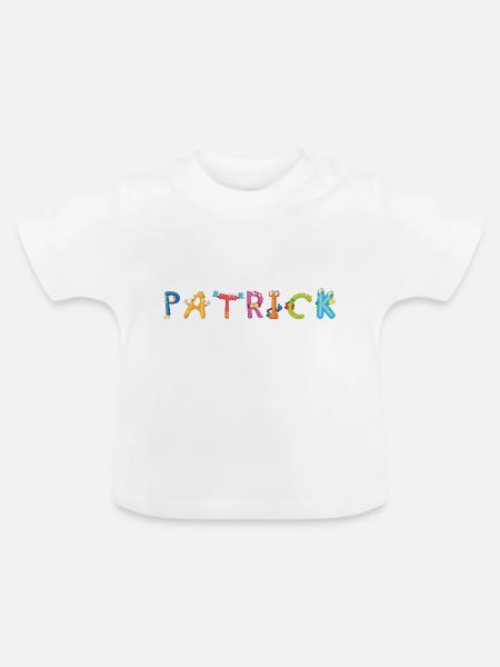 Patrick - Baby Bio-T-Shirt mit Rundhals - Weiß