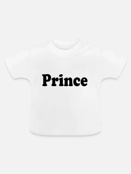 Prince - Baby Bio-T-Shirt mit Rundhals - Weiß