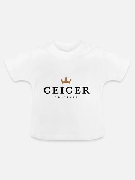 Geiger - Baby Bio-T-Shirt mit Rundhals - Weiß