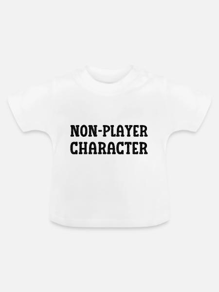 Nicht-Spieler-Charakter - Baby Bio-T-Shirt mit Rundhals - Weiß