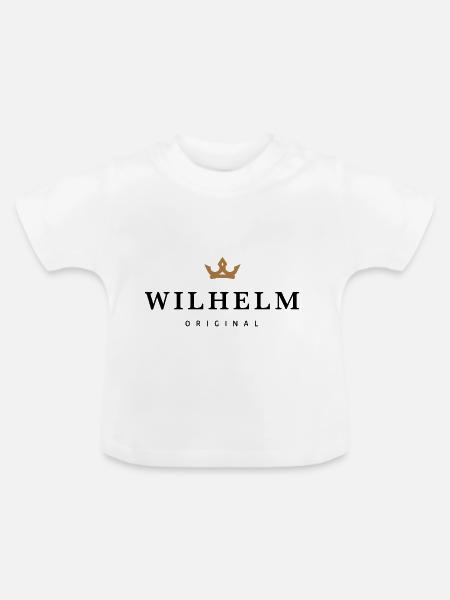 Wilhelm - Baby Bio-T-Shirt mit Rundhals - Weiß