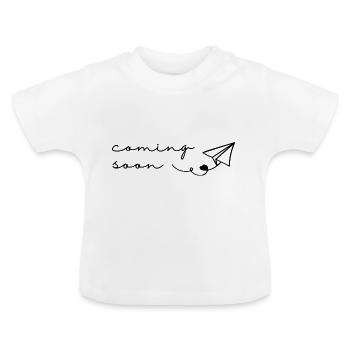 Bientôt disponible | Bébé - T-shirt bio col rond Bébé - blanc - Devant