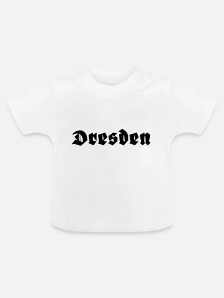 Dresden - Baby Bio-T-Shirt mit Rundhals - Weiß