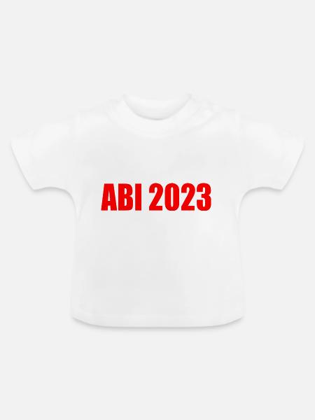 Abi 2023 - Baby Bio-T-Shirt mit Rundhals - Weiß