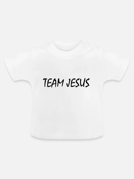Team jesus - Baby Bio-T-Shirt mit Rundhals - Weiß
