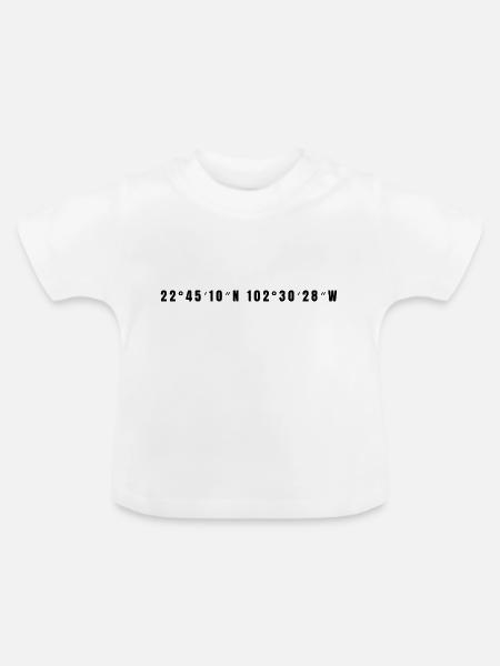 Guadalupe Mexiko - Baby Bio-T-Shirt mit Rundhals - Weiß