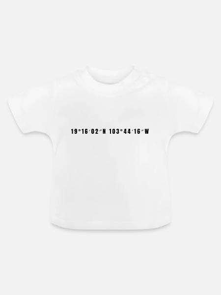 Villa de Álvarez Mexiko - Baby Bio-T-Shirt mit Rundhals - Weiß
