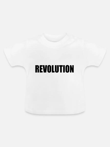 Revolution - Baby Bio-T-Shirt mit Rundhals - Weiß