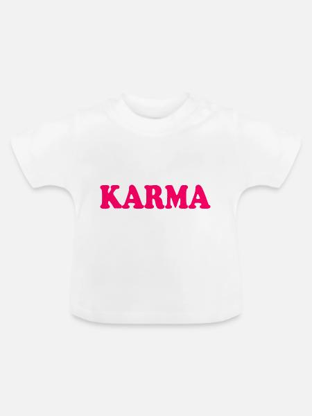 Karma - Baby Bio-T-Shirt mit Rundhals - Weiß