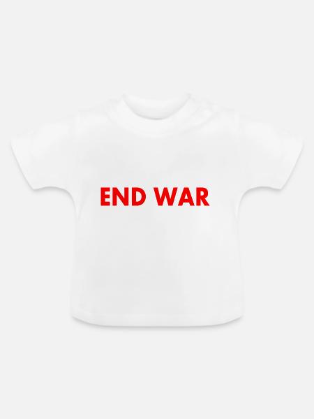 End war - Baby Bio-T-Shirt mit Rundhals - Weiß