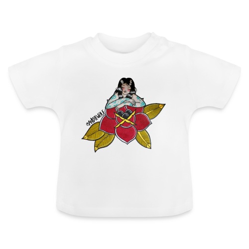 Lady Rose - Camiseta orgánica para bebé con cuello redondo