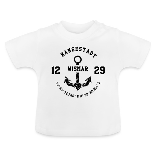 Hansestadt Wismar - Baby Bio-T-Shirt mit Rundhals