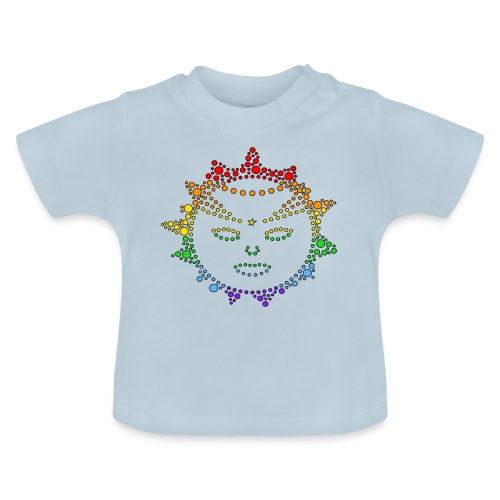 Sole Arcobaleno - Maglietta ecologica con scollo rotondo per neonato