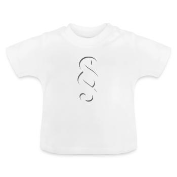 paragraph - Baby Organic T-Shirt with Round Neck - white - Front