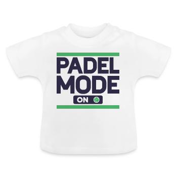 Padel tennis mode Joueur de Padel Padel - T-shirt bio col rond Bébé - blanc - Devant