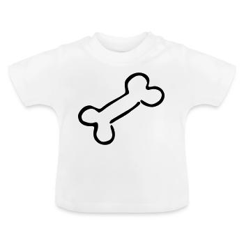 Os os de chien médecin vétérinaire cadeau - T-shirt bio col rond Bébé - blanc - Devant