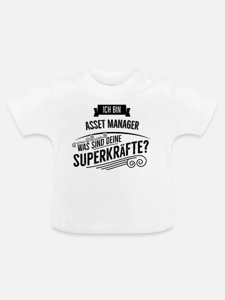 Asset Manager - Baby Bio-T-Shirt mit Rundhals - Weiß
