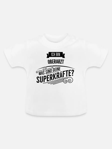 Oberarzt - Baby Bio-T-Shirt mit Rundhals - Weiß