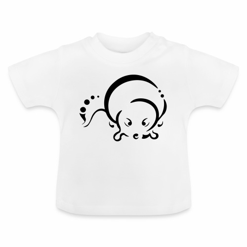 Otter, schlankes Design Tribal - Baby Bio-T-Shirt mit Rundhals