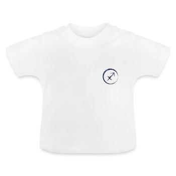 Astro Sagittaire - T-shirt bio col rond Bébé - blanc - Devant