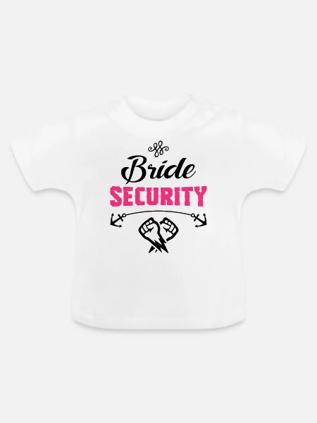bride security design - Baby Bio-T-Shirt mit Rundhals - Weiß