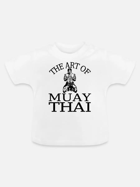 Boxing Fighting Muay Thai - Baby Bio-T-Shirt mit Rundhals - Weiß