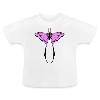 Mond Motte - Baby Bio-T-Shirt mit Rundhals - Weiß - Vorne