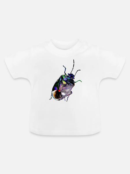 Insekt, A731887 - Baby Bio-T-Shirt mit Rundhals - Weiß
