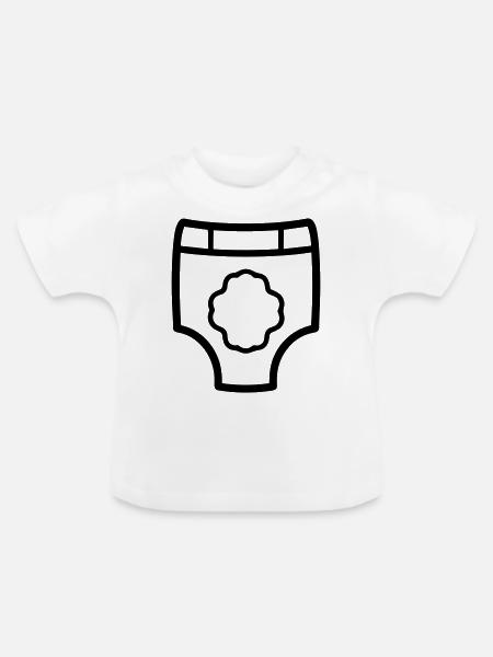 Schicht - Baby Bio-T-Shirt mit Rundhals - Weiß
